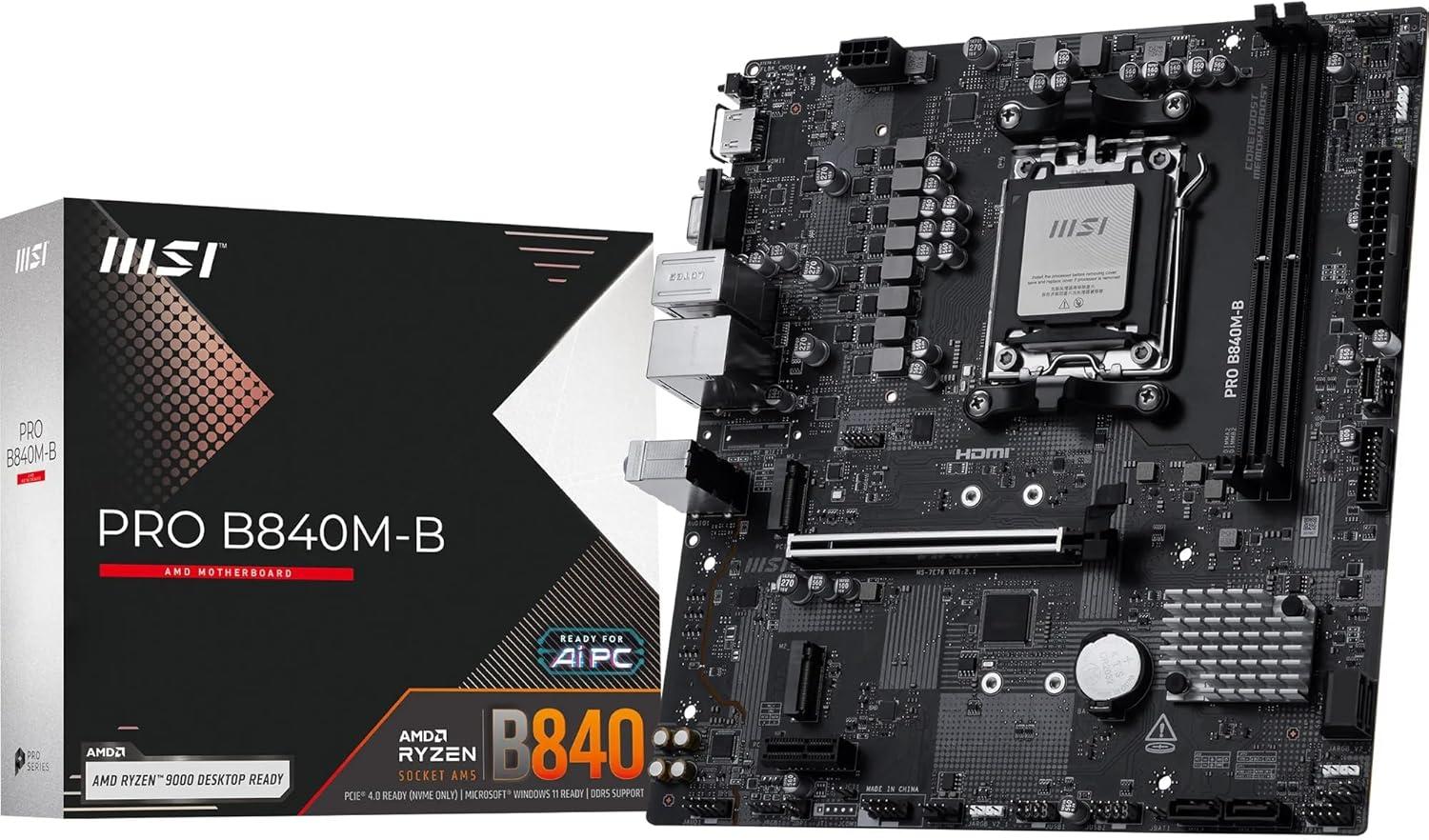 MSI PRO B650M-B - Krachtige AMD B650 Moederbord Voor Gamers En Professionals
